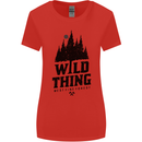 Hiking Wild Thing Camping Rambling Outdoors Womens Wider Cut T-Shirt Red