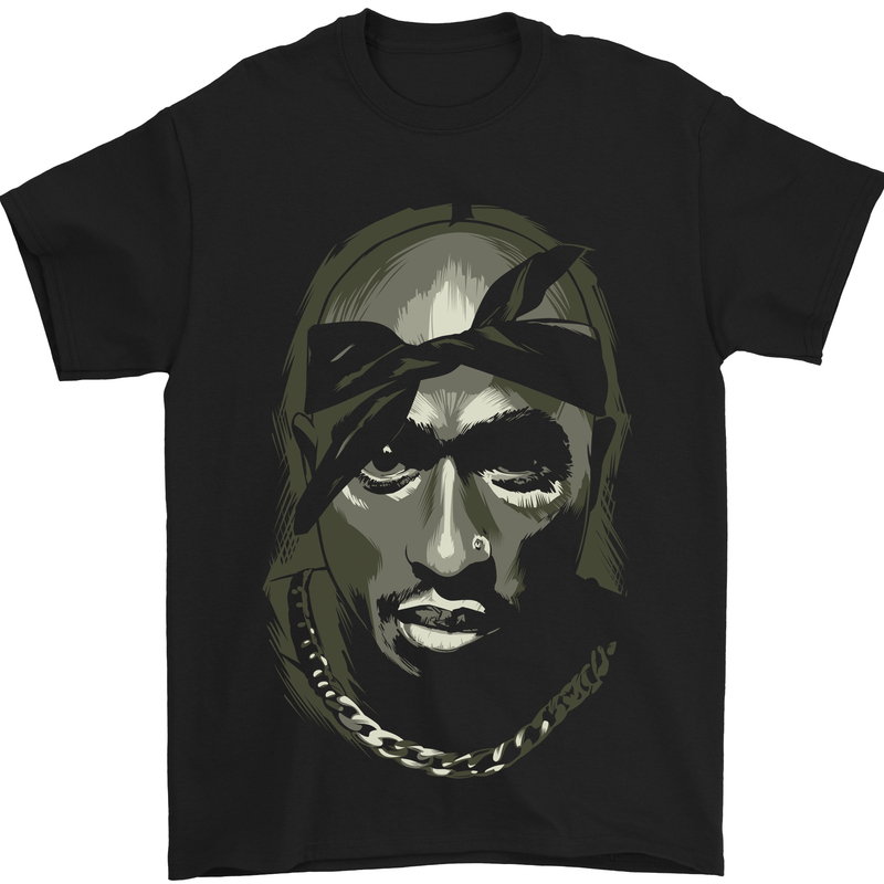 Hip Hop Rap Music Rapper Mens T-Shirt Cotton Gildan Black