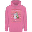 Hippo Christmas Funny Hippopotamus Childrens Kids Hoodie Azalea