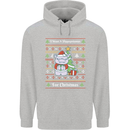 Hippo Christmas Funny Hippopotamus Childrens Kids Hoodie Sports Grey