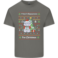Hippo Christmas Funny Hippopotamus Kids T-Shirt Childrens Charcoal