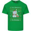 Hippo Christmas Funny Hippopotamus Kids T-Shirt Childrens Irish Green