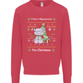 Hippo Christmas Funny Hippopotamus Mens Sweatshirt Jumper Heliconia