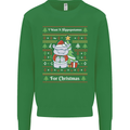 Hippo Christmas Funny Hippopotamus Mens Sweatshirt Jumper Irish Green