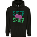 Hippo Sleep Shirt Sleeping Pajamas Childrens Kids Hoodie Black