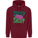 Hippo Sleep Shirt Sleeping Pajamas Childrens Kids Hoodie Maroon