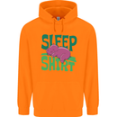 Hippo Sleep Shirt Sleeping Pajamas Childrens Kids Hoodie Orange