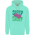 Hippo Sleep Shirt Sleeping Pajamas Childrens Kids Hoodie Peppermint