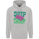 Hippo Sleep Shirt Sleeping Pajamas Childrens Kids Hoodie Sports Grey