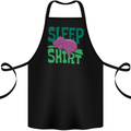 Hippo Sleep Shirt Sleeping Pajamas Cotton Apron 100% Organic Black
