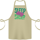 Hippo Sleep Shirt Sleeping Pajamas Cotton Apron 100% Organic Khaki