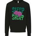 Hippo Sleep Shirt Sleeping Pajamas Kids Sweatshirt Jumper Black