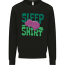 Hippo Sleep Shirt Sleeping Pajamas Kids Sweatshirt Jumper Black