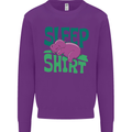 Hippo Sleep Shirt Sleeping Pajamas Kids Sweatshirt Jumper Purple