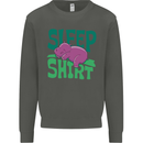 Hippo Sleep Shirt Sleeping Pajamas Kids Sweatshirt Jumper Storm Grey