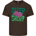 Hippo Sleep Shirt Sleeping Pajamas Kids T-Shirt Childrens Chocolate