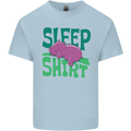 Hippo Sleep Shirt Sleeping Pajamas Kids T-Shirt Childrens Light Blue