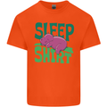 Hippo Sleep Shirt Sleeping Pajamas Kids T-Shirt Childrens Orange