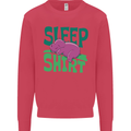 Hippo Sleep Shirt Sleeping Pajamas Mens Sweatshirt Jumper Heliconia