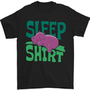Hippo Sleep Shirt Sleeping Pajamas Mens T-Shirt Cotton Gildan Black