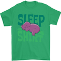 Hippo Sleep Shirt Sleeping Pajamas Mens T-Shirt Cotton Gildan Irish Green