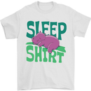 Hippo Sleep Shirt Sleeping Pajamas Mens T-Shirt Cotton Gildan White
