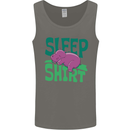 Hippo Sleep Shirt Sleeping Pajamas Mens Vest Tank Top Charcoal