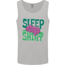 Hippo Sleep Shirt Sleeping Pajamas Mens Vest Tank Top Sports Grey