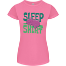 Hippo Sleep Shirt Sleeping Pajamas Womens Petite Cut T-Shirt Azalea