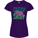 Hippo Sleep Shirt Sleeping Pajamas Womens Petite Cut T-Shirt Purple