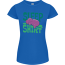 Hippo Sleep Shirt Sleeping Pajamas Womens Petite Cut T-Shirt Royal Blue