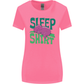 Hippo Sleep Shirt Sleeping Pajamas Womens Wider Cut T-Shirt Azalea