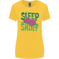 Hippo Sleep Shirt Sleeping Pajamas Womens Wider Cut T-Shirt Yellow