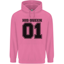 His Queen Funny Valentines Day Childrens Kids Hoodie Azalea