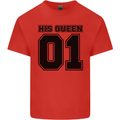 His Queen Funny Valentines Day Kids T-Shirt Childrens Red