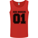 His Queen Funny Valentines Day Mens Vest Tank Top Red