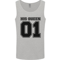 His Queen Funny Valentines Day Mens Vest Tank Top Sports Grey