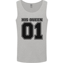 His Queen Funny Valentines Day Mens Vest Tank Top Sports Grey