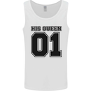 His Queen Funny Valentines Day Mens Vest Tank Top White