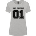 His Queen Funny Valentines Day Womens Wider Cut T-Shirt Sports Grey