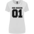 His Queen Funny Valentines Day Womens Wider Cut T-Shirt White