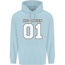 His Queen Funny Wedding Anniversary Childrens Kids Hoodie Light Blue