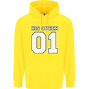 His Queen Funny Wedding Anniversary Childrens Kids Hoodie Yellow