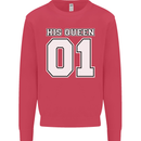 His Queen Funny Wedding Anniversary Kids Sweatshirt Jumper Heliconia