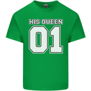 His Queen Funny Wedding Anniversary Kids T-Shirt Childrens Irish Green