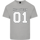 His Queen Funny Wedding Anniversary Kids T-Shirt Childrens Sports Grey