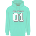 His Queen Funny Wedding Anniversary Mens 80% Cotton Hoodie Peppermint