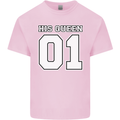 His Queen Funny Wedding Anniversary Mens Cotton T-Shirt Tee Top Light Pink