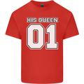 His Queen Funny Wedding Anniversary Mens Cotton T-Shirt Tee Top Red