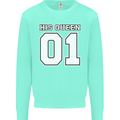 His Queen Funny Wedding Anniversary Mens Sweatshirt Jumper Peppermint